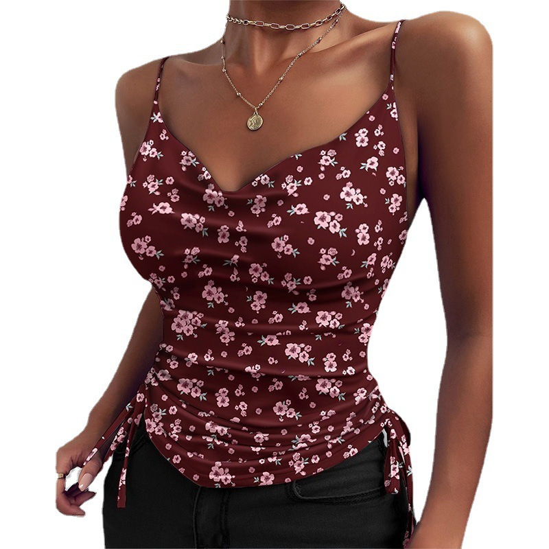 Women’s V-Neck Spaghetti Strap Camisole – Casual Summer Cami Top