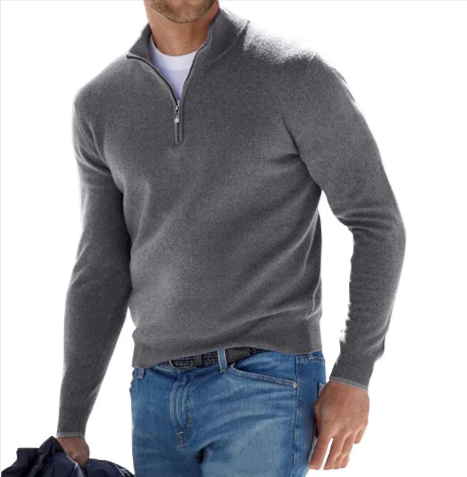 Men’s Cashmere Blend Long-Sleeved Cardigan – Warm Unisex Fall & Winter Layer, 9 Colors, S–5XL