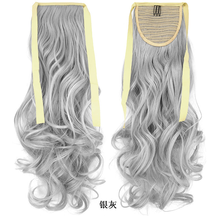50cm Invisible Ponytail Hair Extension for Women – High-Temperature Silk, 47 Colors