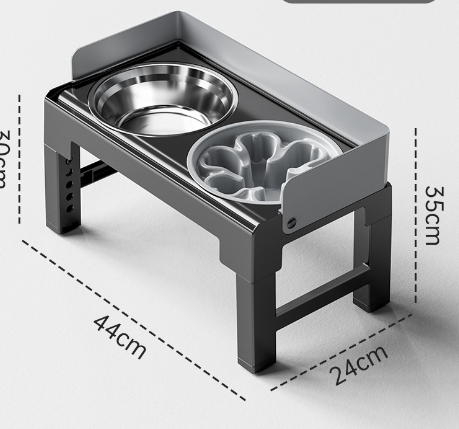 Elevated Pet Feeding Bowl Set – Stainless Steel Raised Feeder for Dogs & Cats