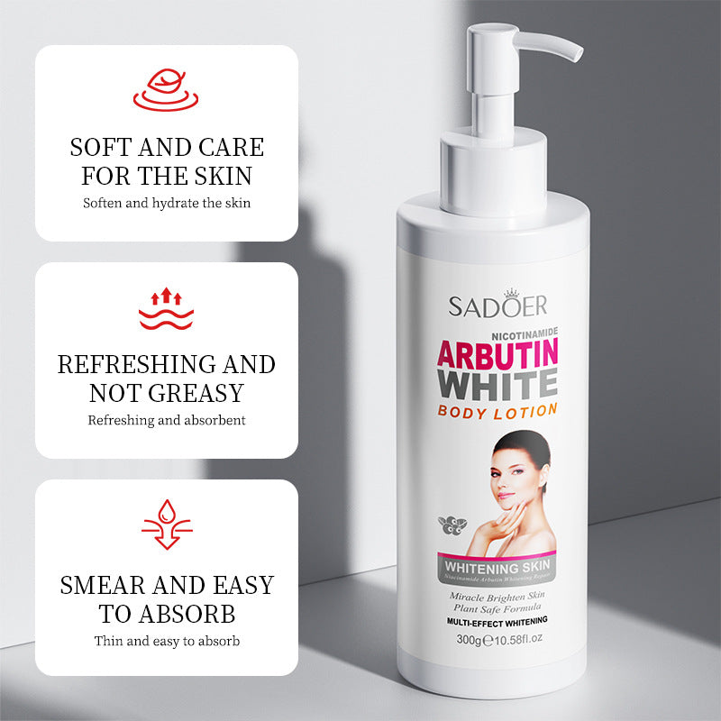 Nicotinamide & Arbutin Brightening Body Lotion – Hydrating Skin Care 300g