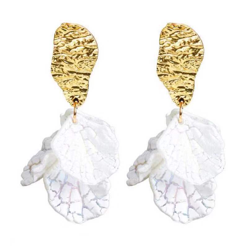 Long Floral Earrings for Women – Elegant Flower Dangle Statement Jewelry