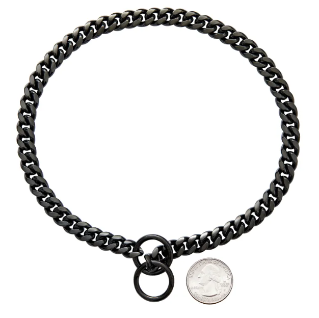 Stainless Steel Dog Chain Collar – Rust-Resistant Metal Pet Collar in 10–28 Inch Sizes
