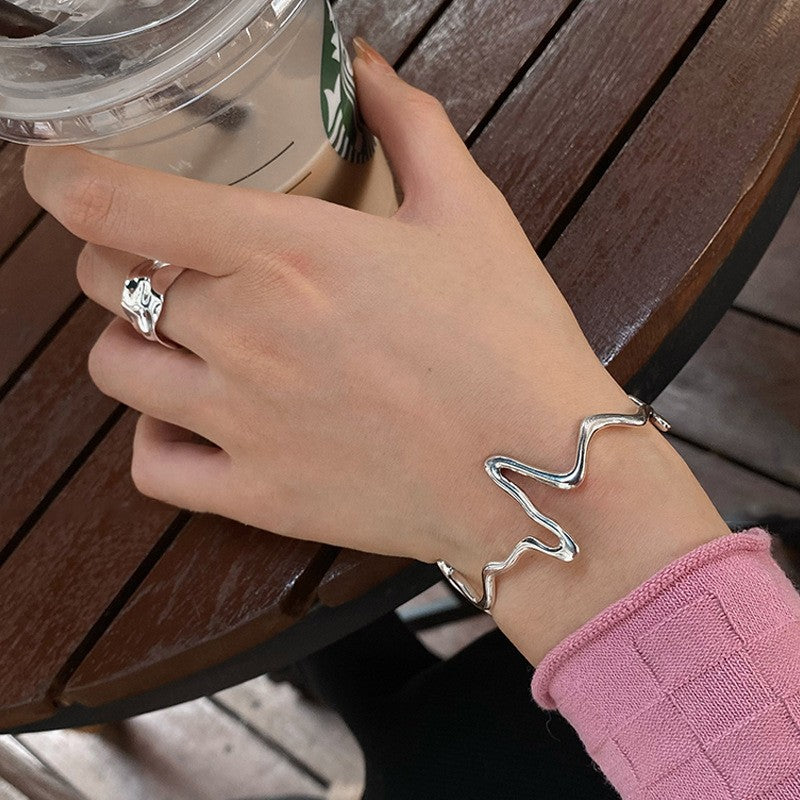 Irregular Wave Design Bracelet for Women