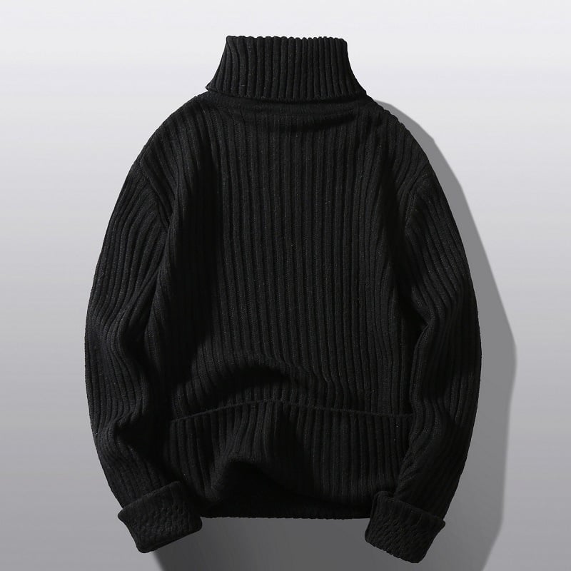 Men’s Premium Thickened High-Neck Sweater – Warm Winter Knitwear – USA