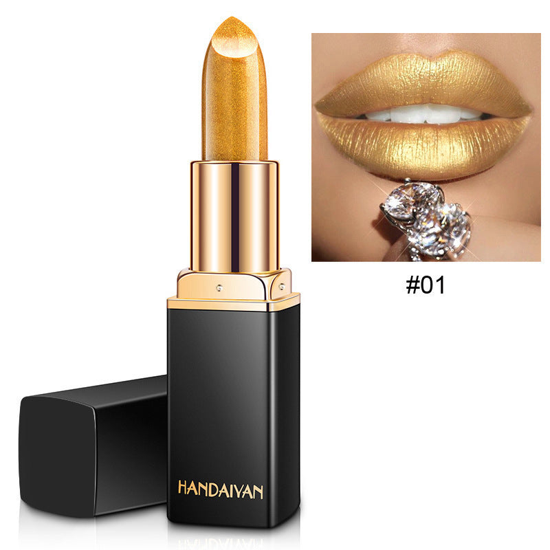 HANDAIYAN Mermaid Metallic Color-Changing Lipstick