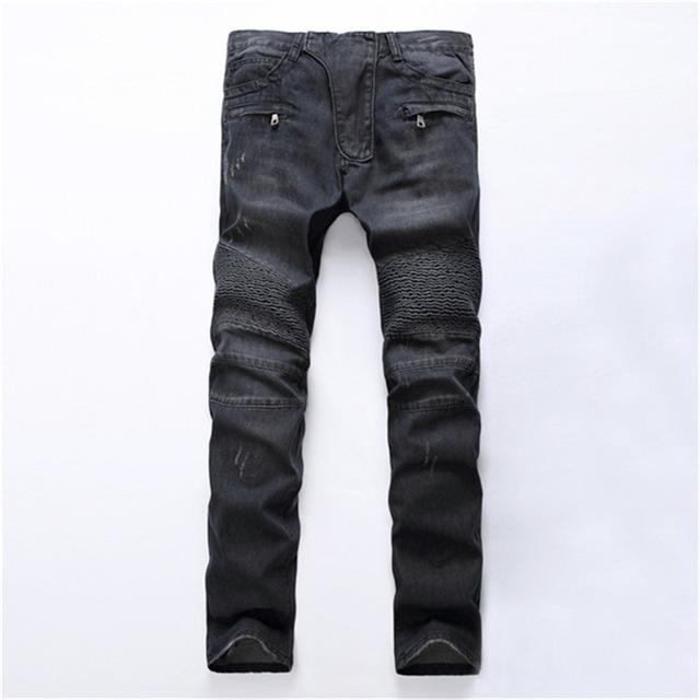 Men’s Slim Fit Stretch Denim Jeans – 75% Cotton Flexible Blue & Black Jeans, Sizes 28–42