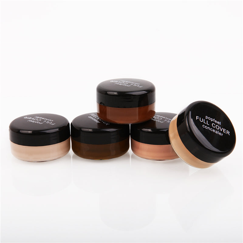 POPFEEL 5-Color Concealer Foundation Cream – Multi-Shade Face Makeup Palette