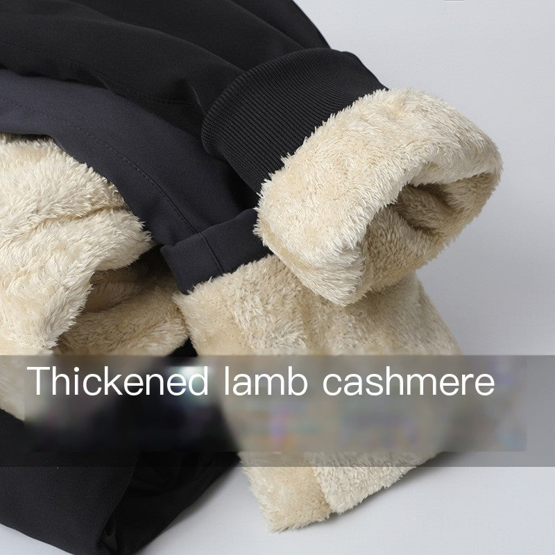 Men’s Plus Size Thick Fleece Winter Pants – Warm Casual Trousers – USA