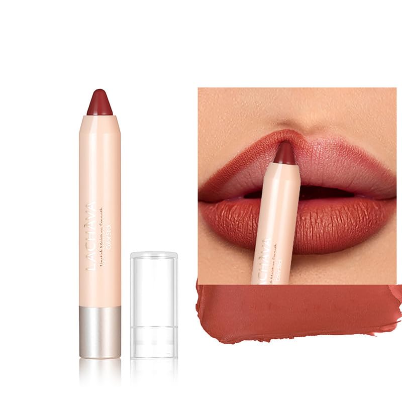 Matte Lip Crayon – Long-Lasting Waterproof Lip Liner & Lipstick Stick