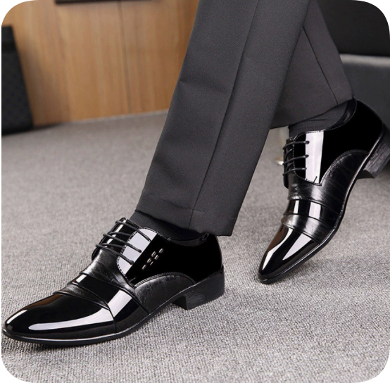 Men’s European Leather Dress Shoes – Classic Formal Footwear
