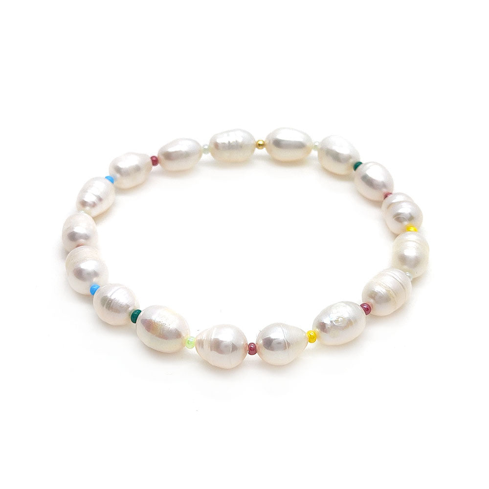 Baroque Natural Pearl Multi-layer Bracelet for Women