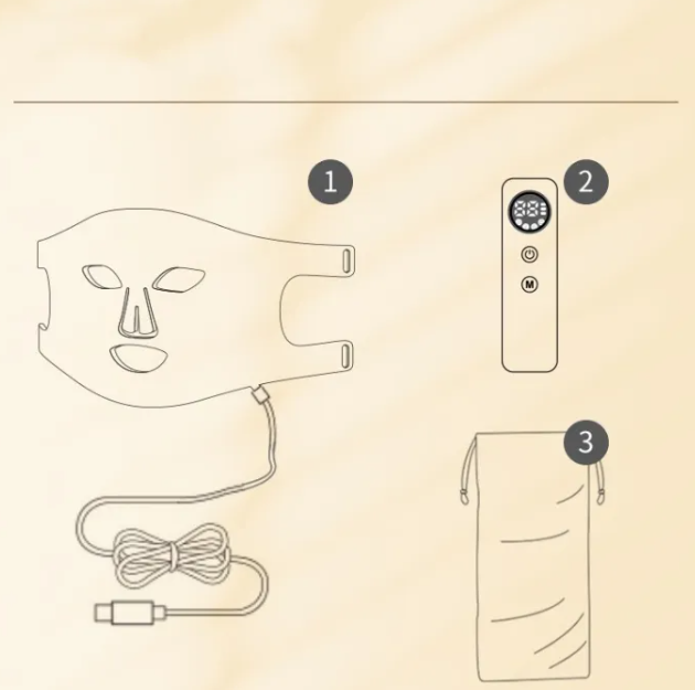 LED Silicone Beauty Mask – 4-Mode Light Therapy Face Mask