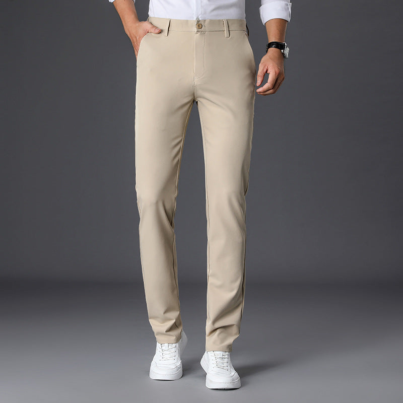 Men’s Winter Slim Fit Trousers – Warm Casual Pants