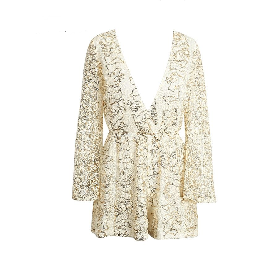 Women’s White Sheer Lace Dress – Elegant Romantic Evening & Cocktail Dress