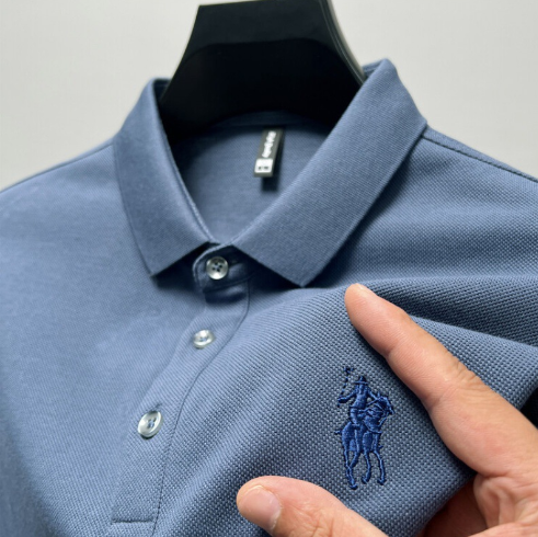 Gevante Men’s Lightweight Short Sleeve Polo Shirt – Breathable Tailored Smart Casual Polo, M–4XL