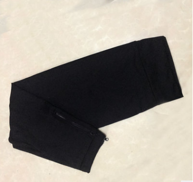 Women’s Zipper 3/4 Sports Leggings – Breathable Nylon Spandex Capri Fitness Pants, S–XXL
