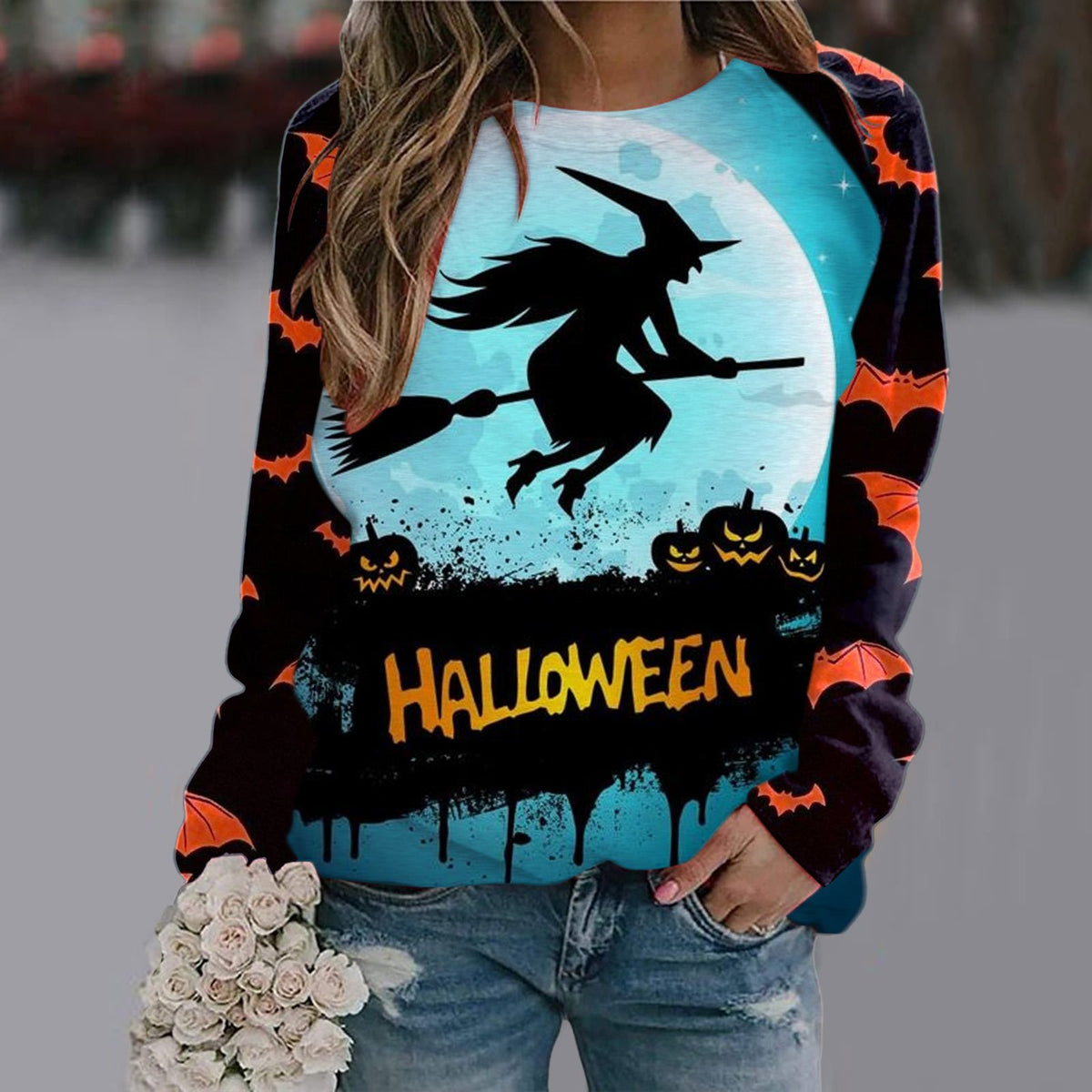 Printed Long Sleeve T-shirt for Women