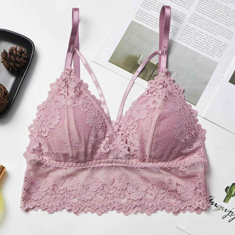 Women’s Lace Trim Strapless Bra – Elegant Support for Dresses & Off-Shoulder Tops
