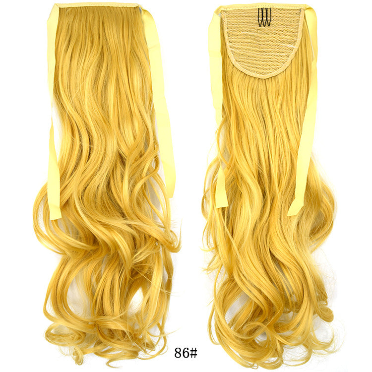 50cm Invisible Ponytail Hair Extension for Women – High-Temperature Silk, 47 Colors