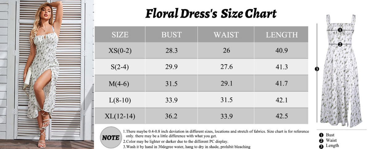 Women’s Bohemian Floral Midi Tank Dress – Sleeveless Summer Vacation Dress