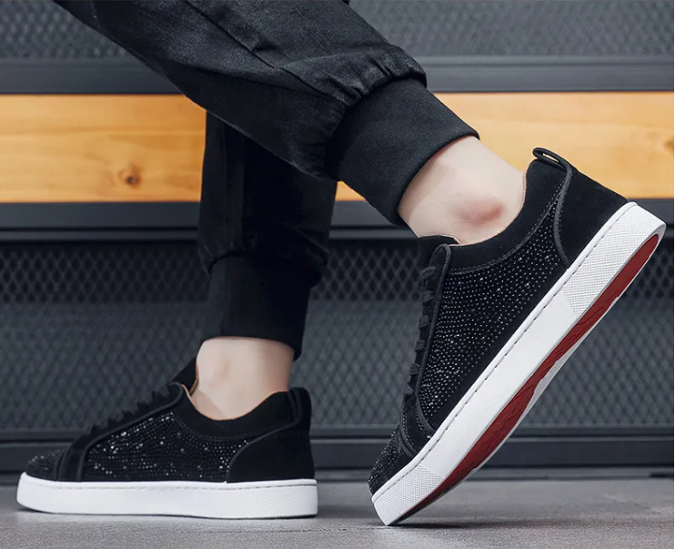 Men’s Spark Casual Sneakers – Modern Low-Top Lace-Up Shoes