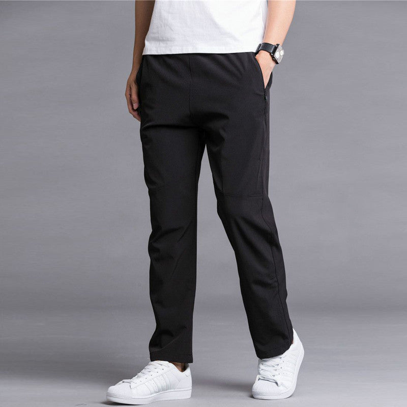 Men’s Lightweight Loose Straight Sports Pants – Casual Athletic Trousers