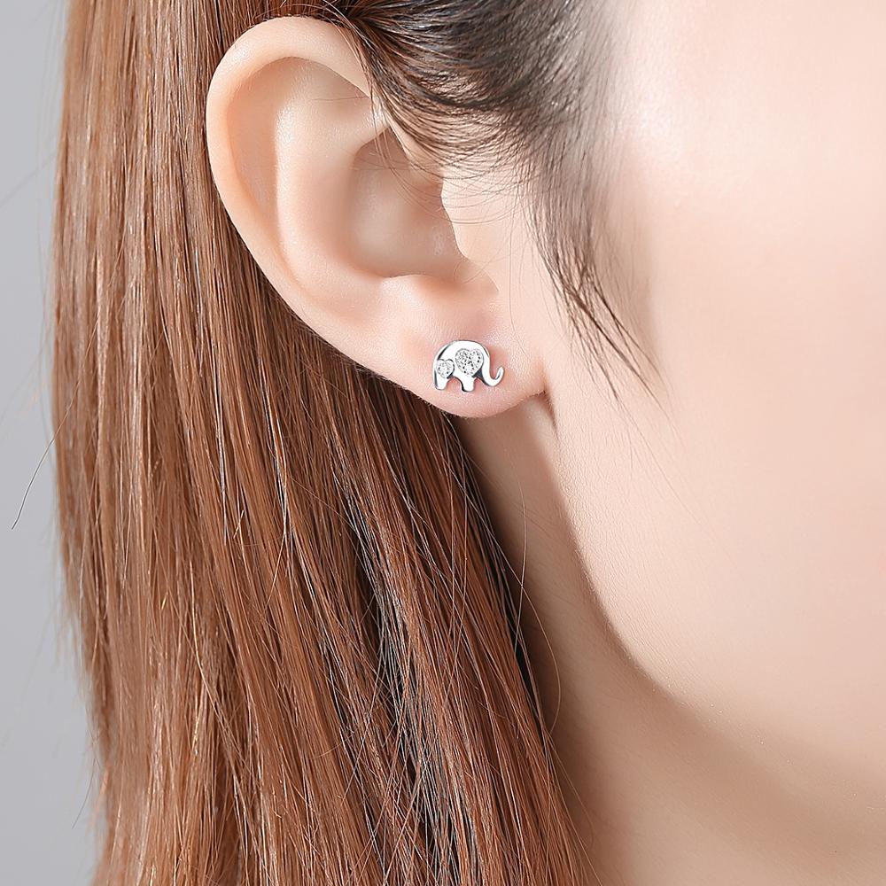 AAA Zirconia Geometric Stud Earrings – Korean Fashion Elephant Earrings