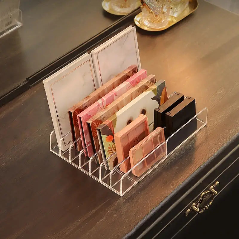 Acrylic Makeup Organizer for Eye Shadow Palette Display