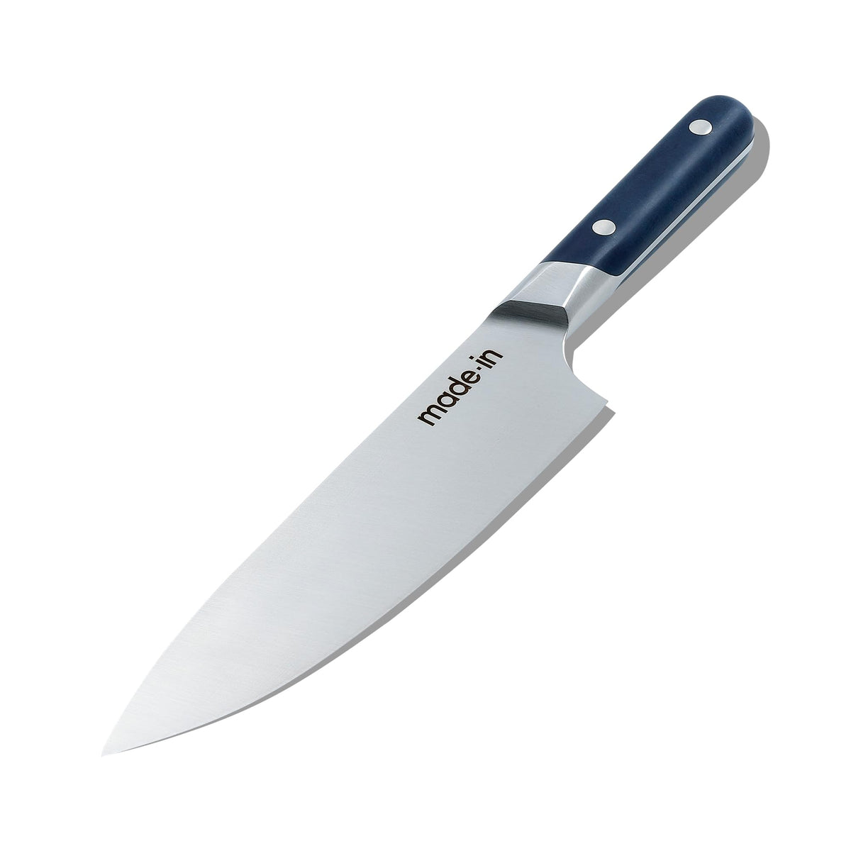 Made In 8-Inch Chef Knife – Full Tang French-Crafted Kitchen Knife with Harbour Blue Handle