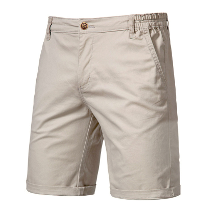 Men’s Slim-Fit Casual Straight Shorts – Lightweight Cotton Summer Shorts