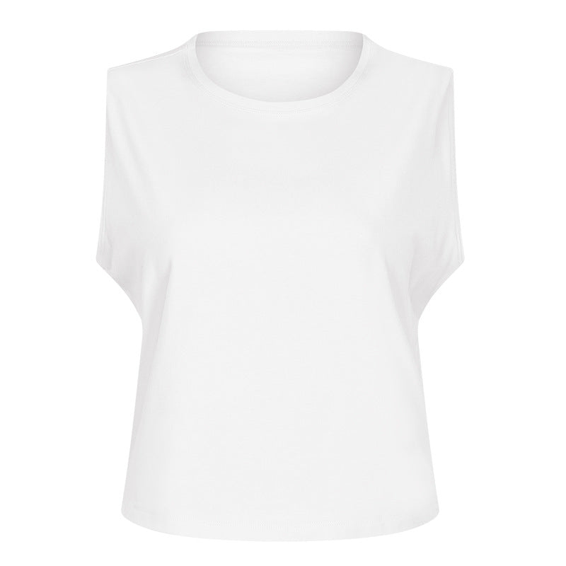 Women’s Cotton Quick-Dry Yoga Tank Top – Sleeveless Workout & Fitness Shirt