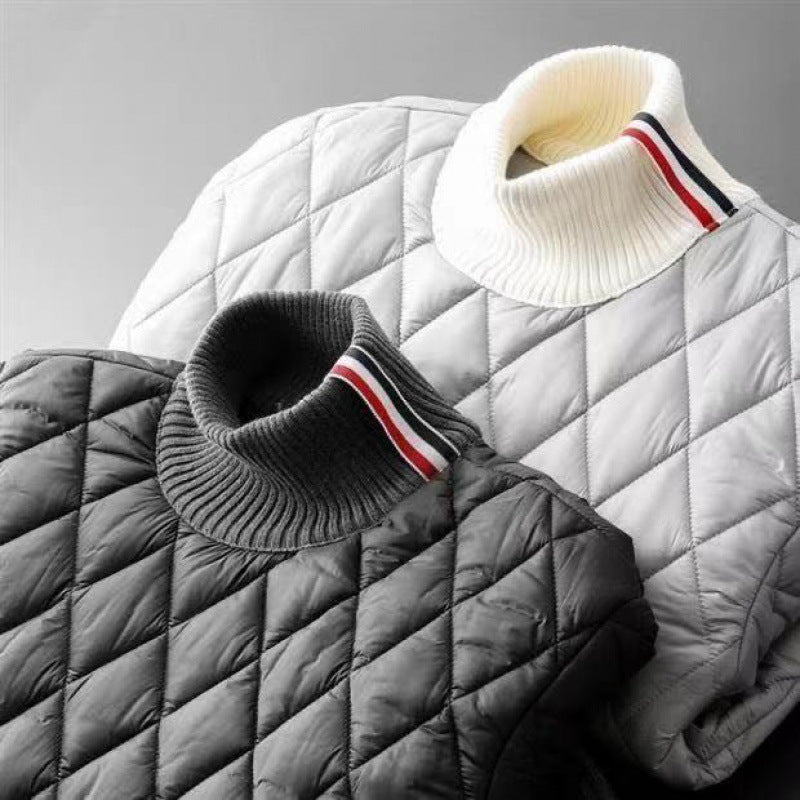 Men’s Outdoor Winter Down Jacket & Pants Set – Warm High-Neck Cold-Weather Outfit
