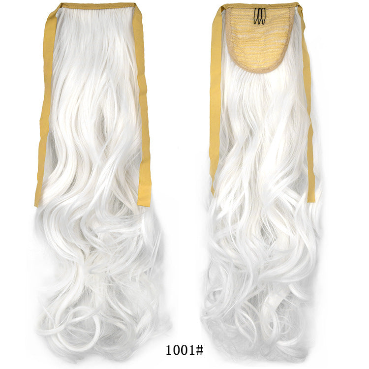 50cm Invisible Ponytail Hair Extension for Women – High-Temperature Silk, 47 Colors