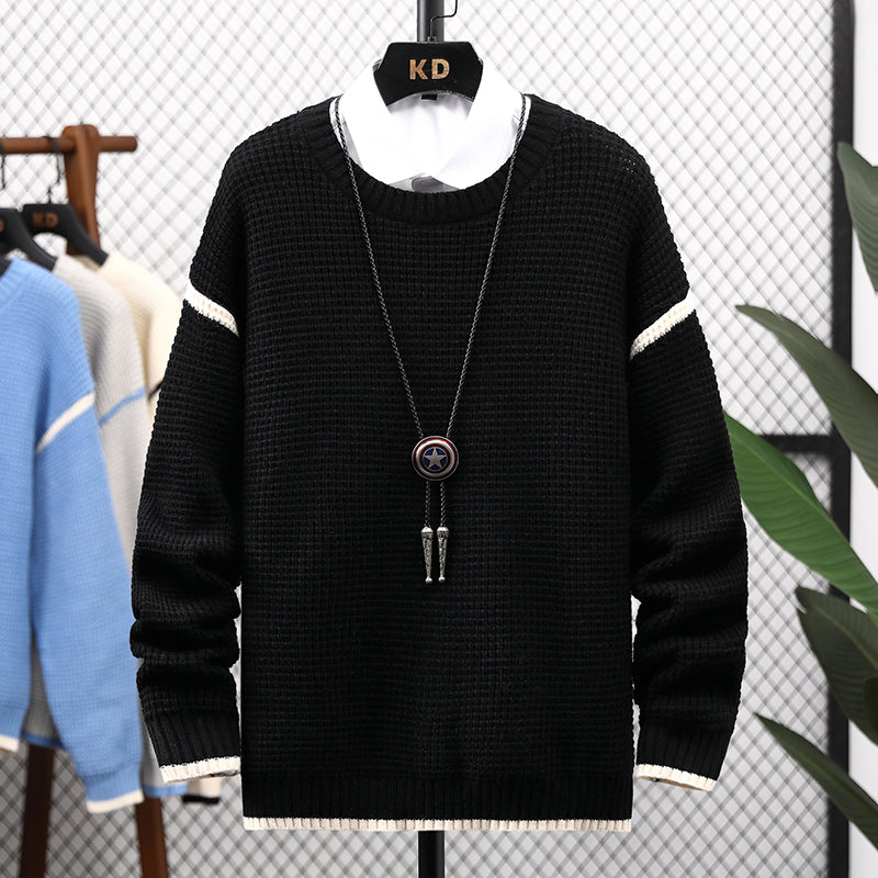 Men’s Thick Warm Winter Sweater – Casual Knit Pullover – USA