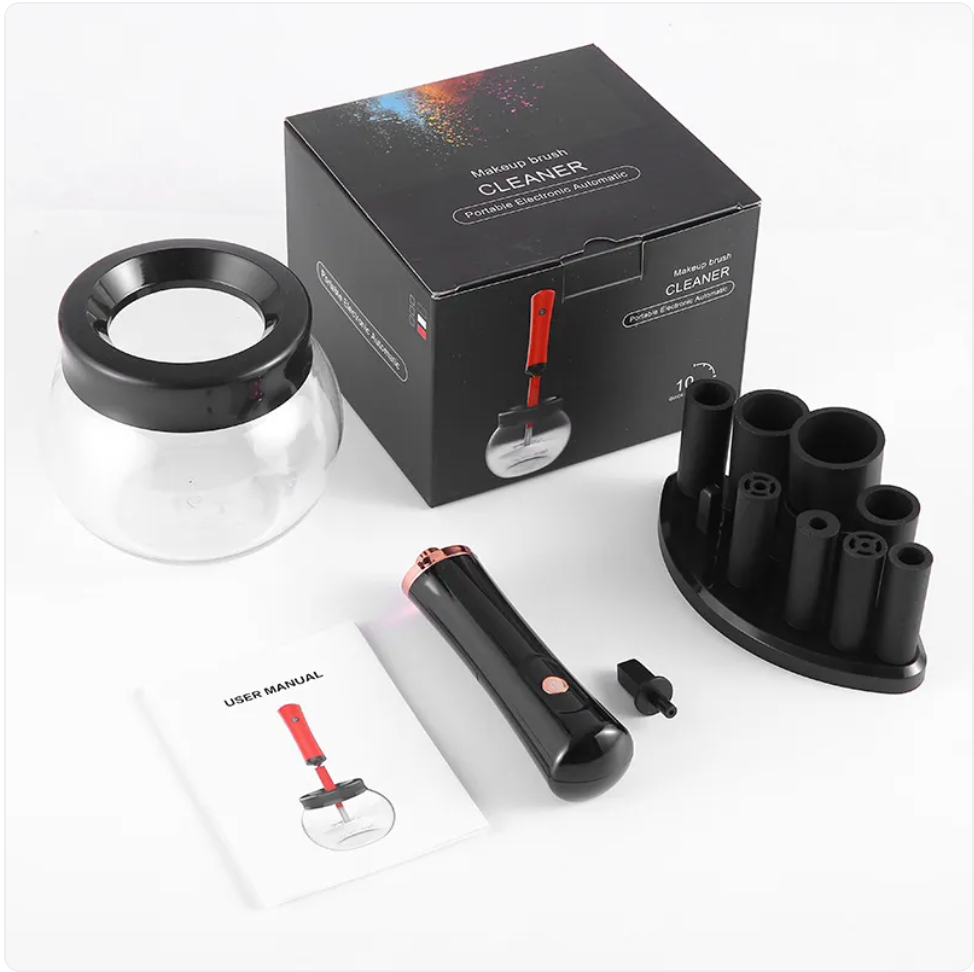 Electric Makeup Brush Cleaner – Fast Washing & Drying Brush Scrubber