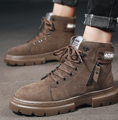 Men’s Retro Martin High-Top Tooling Boots – Rugged Casual Footwear