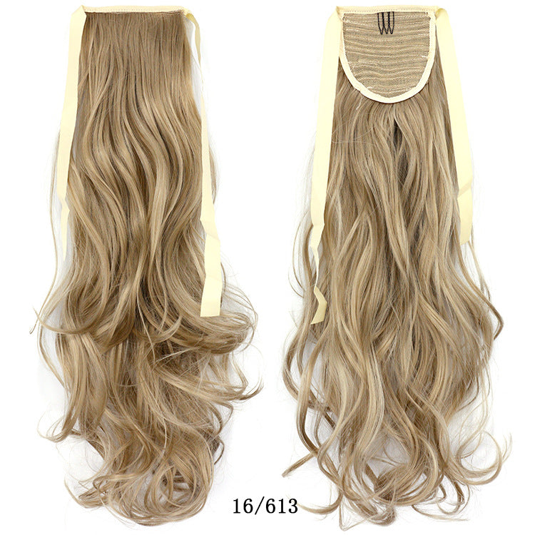 50cm Invisible Ponytail Hair Extension for Women – High-Temperature Silk, 47 Colors