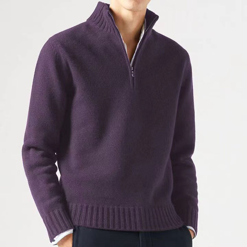 Men’s Thickened Thermal Sweater – Cotton Blend Sea Wool Slim-Fit Winter Pullover, 11 Colors, M–3XL
