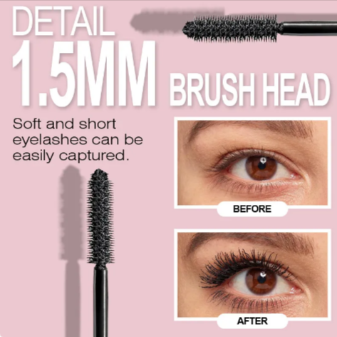 Long Curl Waterproof Mascara – Black Lengthening, Volumizing & Lash Defining