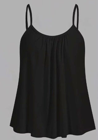 Women’s Chiffon Pleated Tank Top – Elegant Sleeveless Summer Blouse