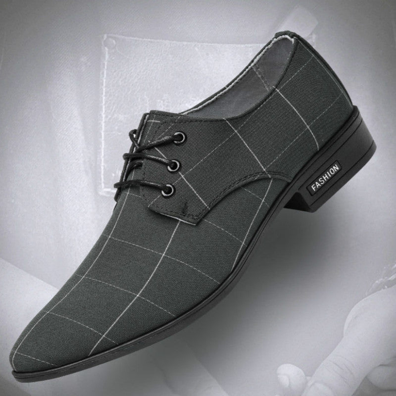 Men’s Formal Leather Lace-Up Shoes – Classic Business Dress Footwear