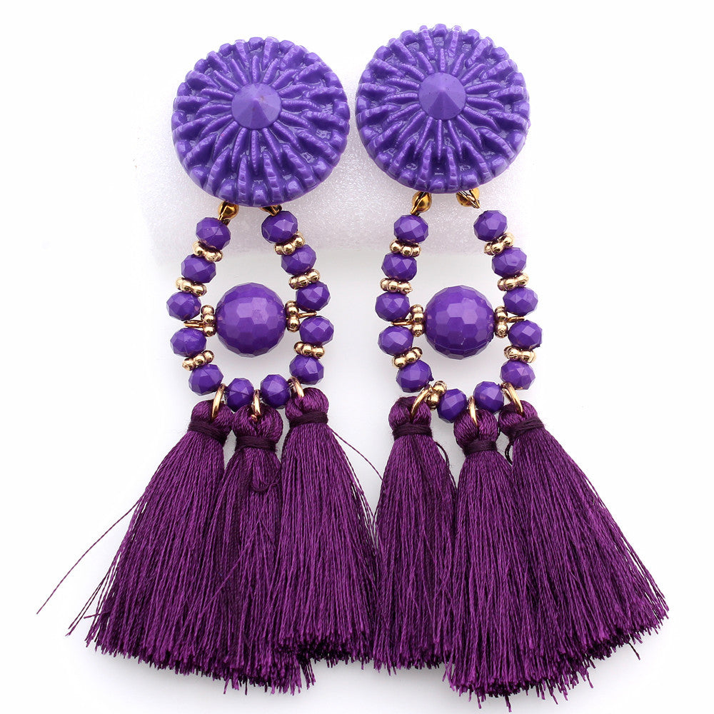 Tassel Earrings for Women – Elegant Long Dangle Statement Jewelry