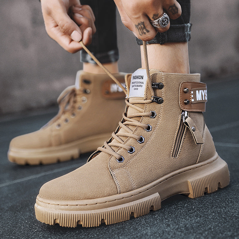 Men’s Retro Martin High-Top Tooling Boots – Rugged Casual Footwear