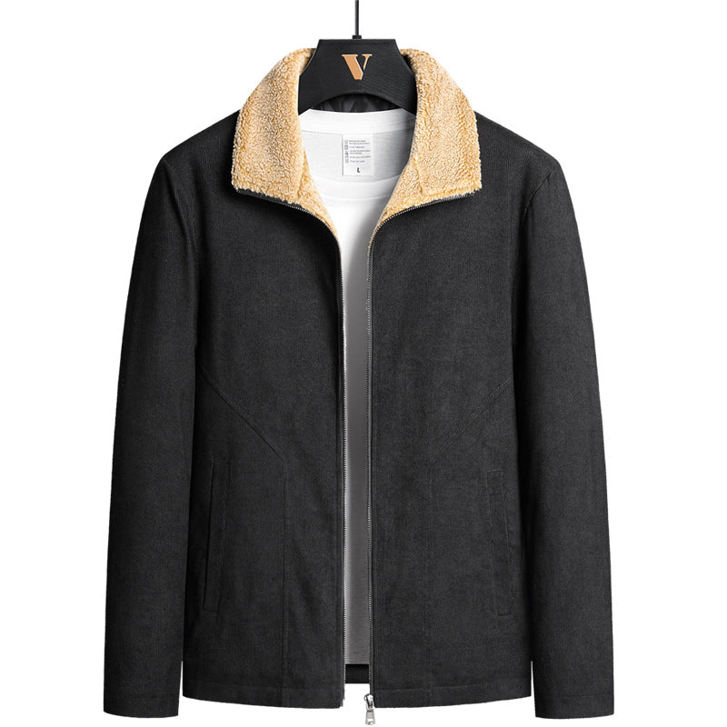 Men’s Corduroy Jacket with Thick Cotton Lining