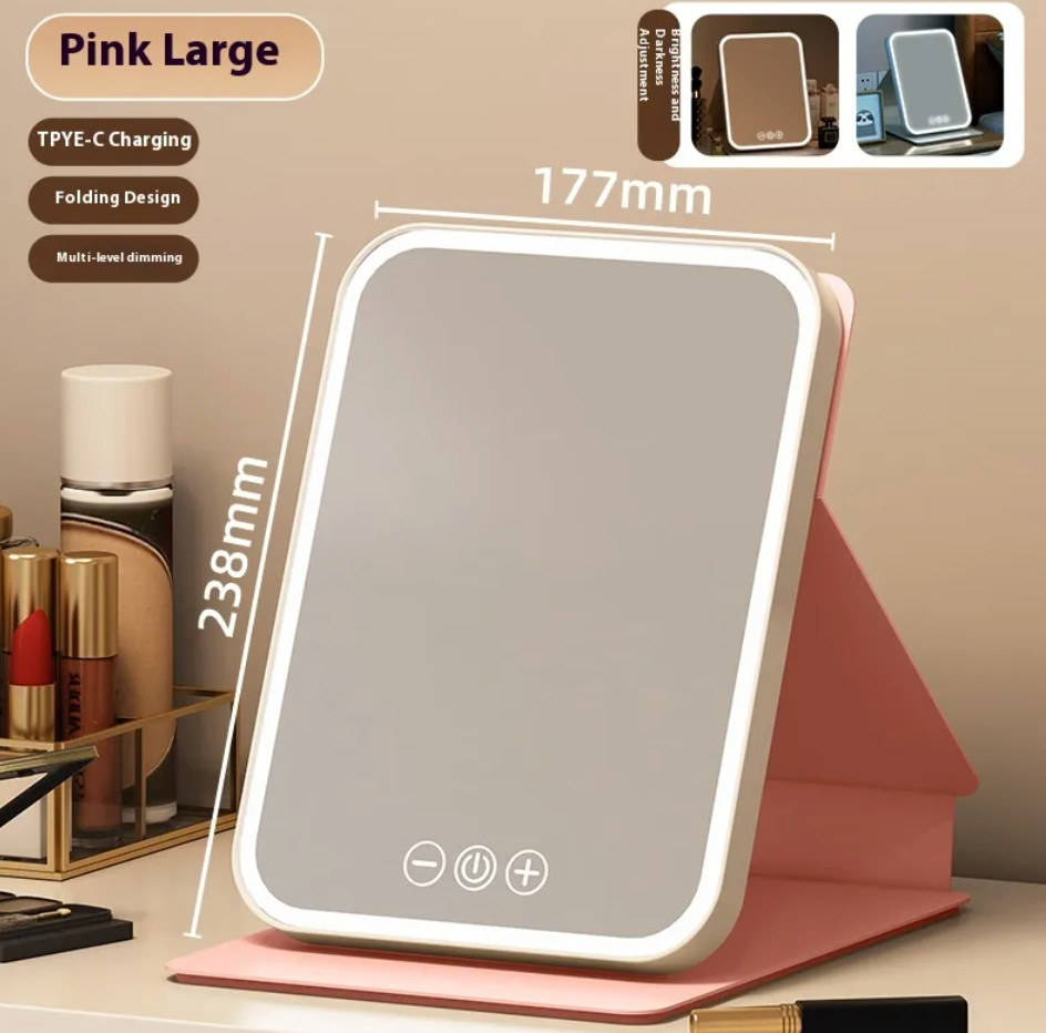 Plus-Size LED Makeup Mirror With Fill Light