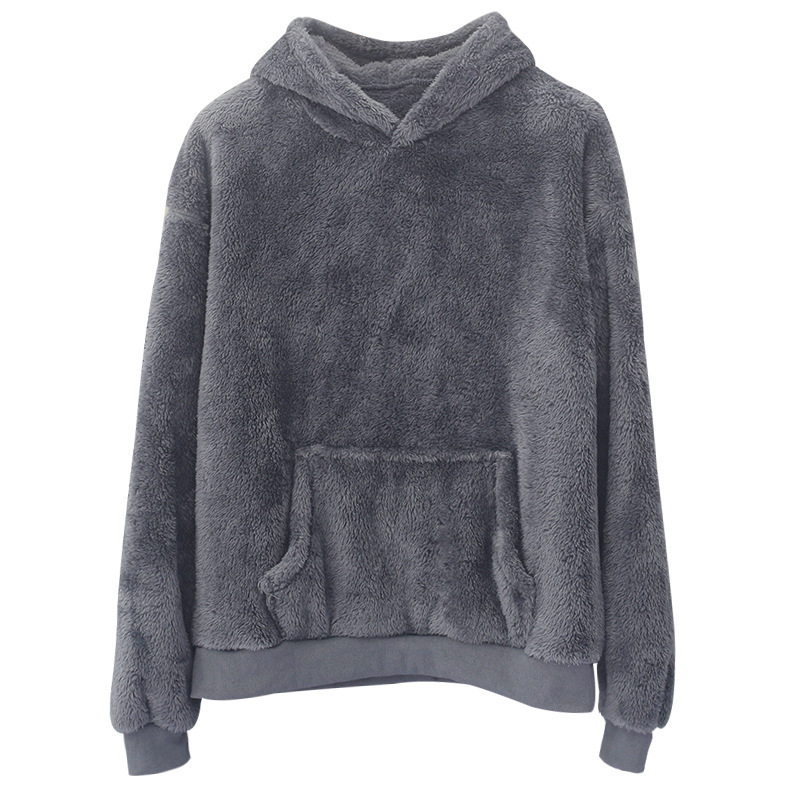 Men’s Velvet Hoodie – Soft Casual Pullover Sweatshirt, 6 Colors, S–3XL