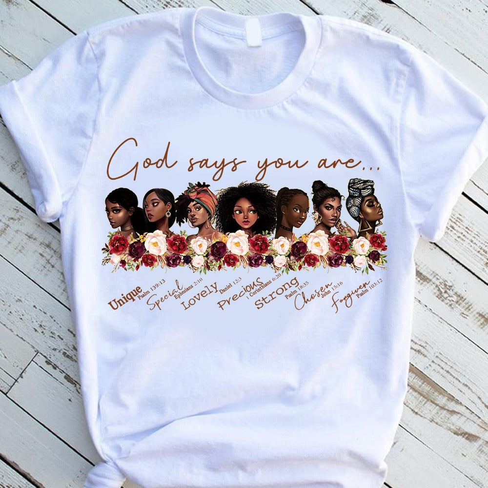 Black Girl Feminism Short Sleeve T-Shirt for Women