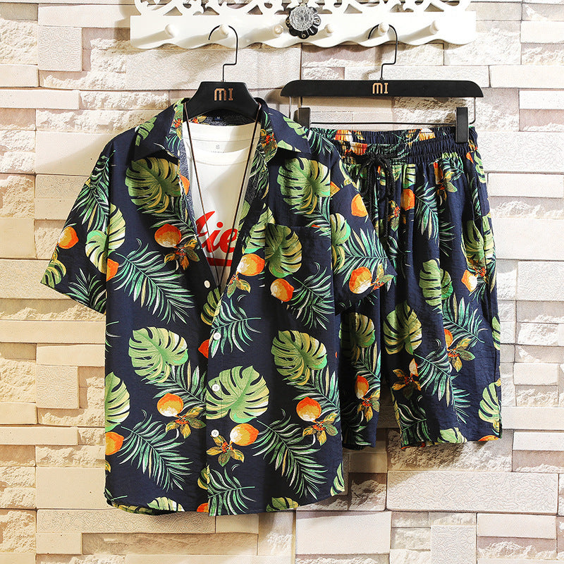 Men’s Colorful Printed Summer Shirt – Lightweight Short Sleeve Casual Shirt, M–5XL