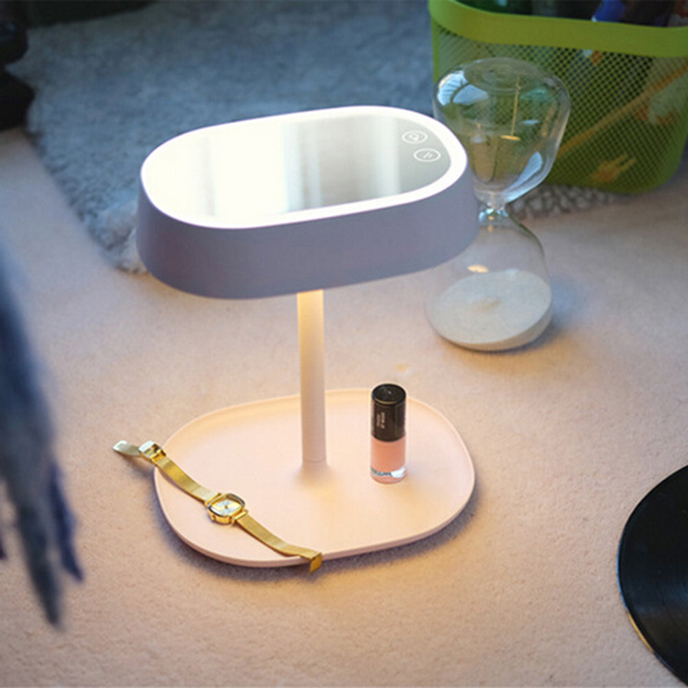 LED Makeup Mirror with Desktop Design and Lighting